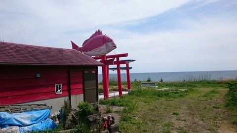 秋刀魚 鰯 鯛 魚の形をした変わった鳥居/銚子 長九郎稲荷　ちょぼくり稲荷